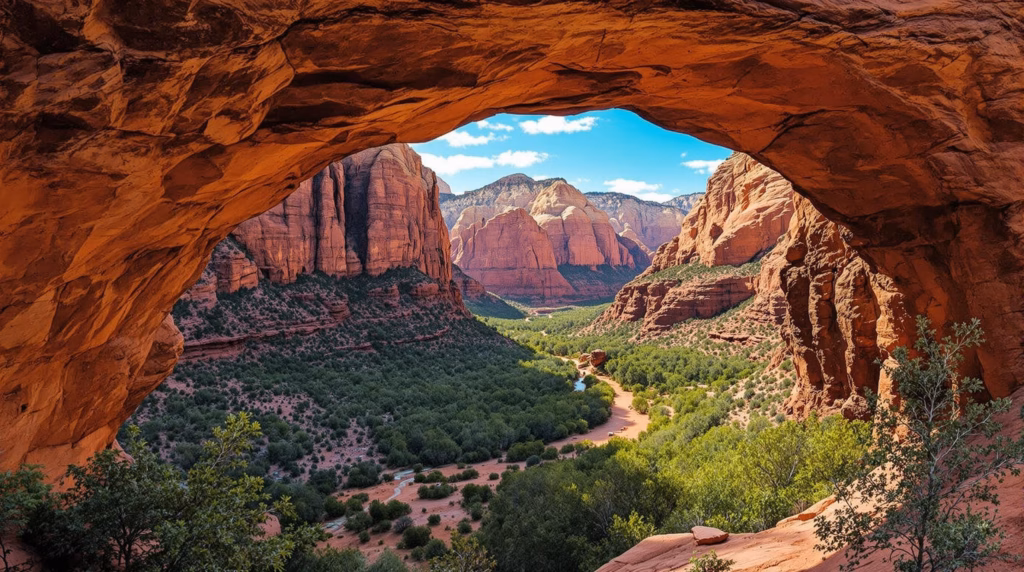 Transportation routes and distances between St. George and Zion National Park in Utah