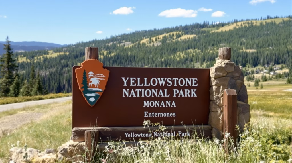 Travel routes and distances between Bozeman, Montana and Yellowstone National Park entrances