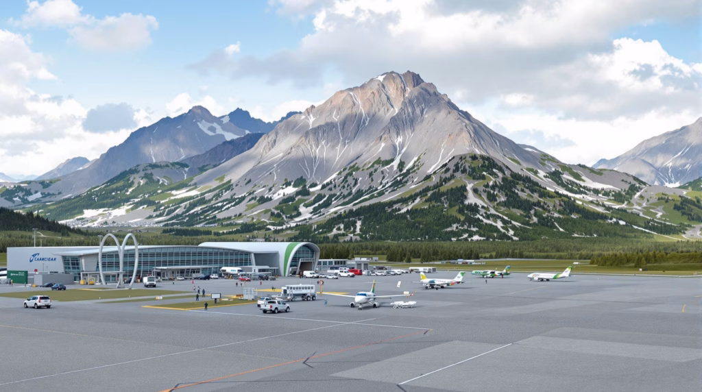Airport and air travel infrastructure for Glacier National Park, Montana with focus on Glacier Park International Airport (FCA) and regional alternative airports