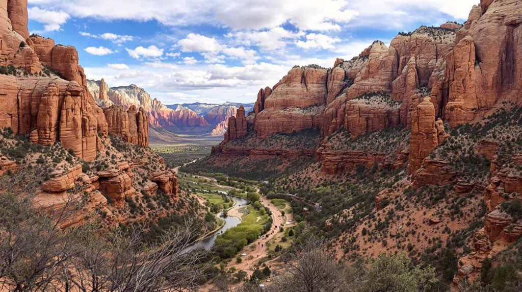 Travel distance and route options between Salt Lake City and Zion National Park, Utah
