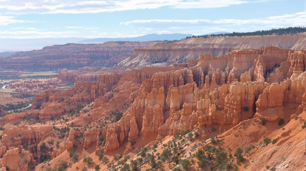 Travel route details between Las Vegas and Bryce Canyon National Park, including driving distances, road options, transportation methods, and access points